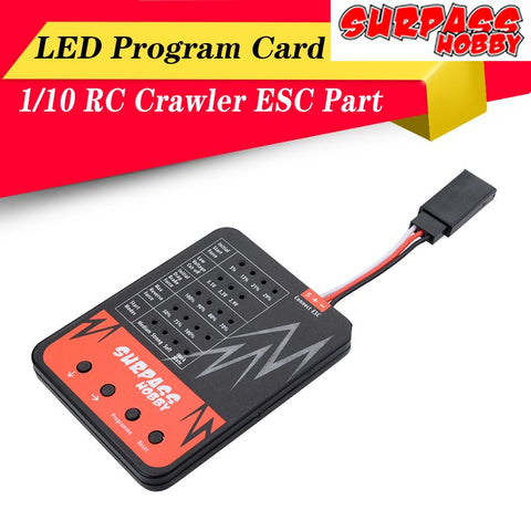 LED Program Card Crawler ESC