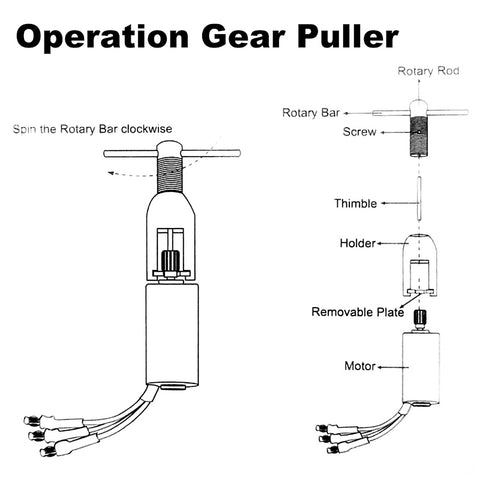 RC Motor Pinion Gear Puller Professional Tool Universal Motor Pinion