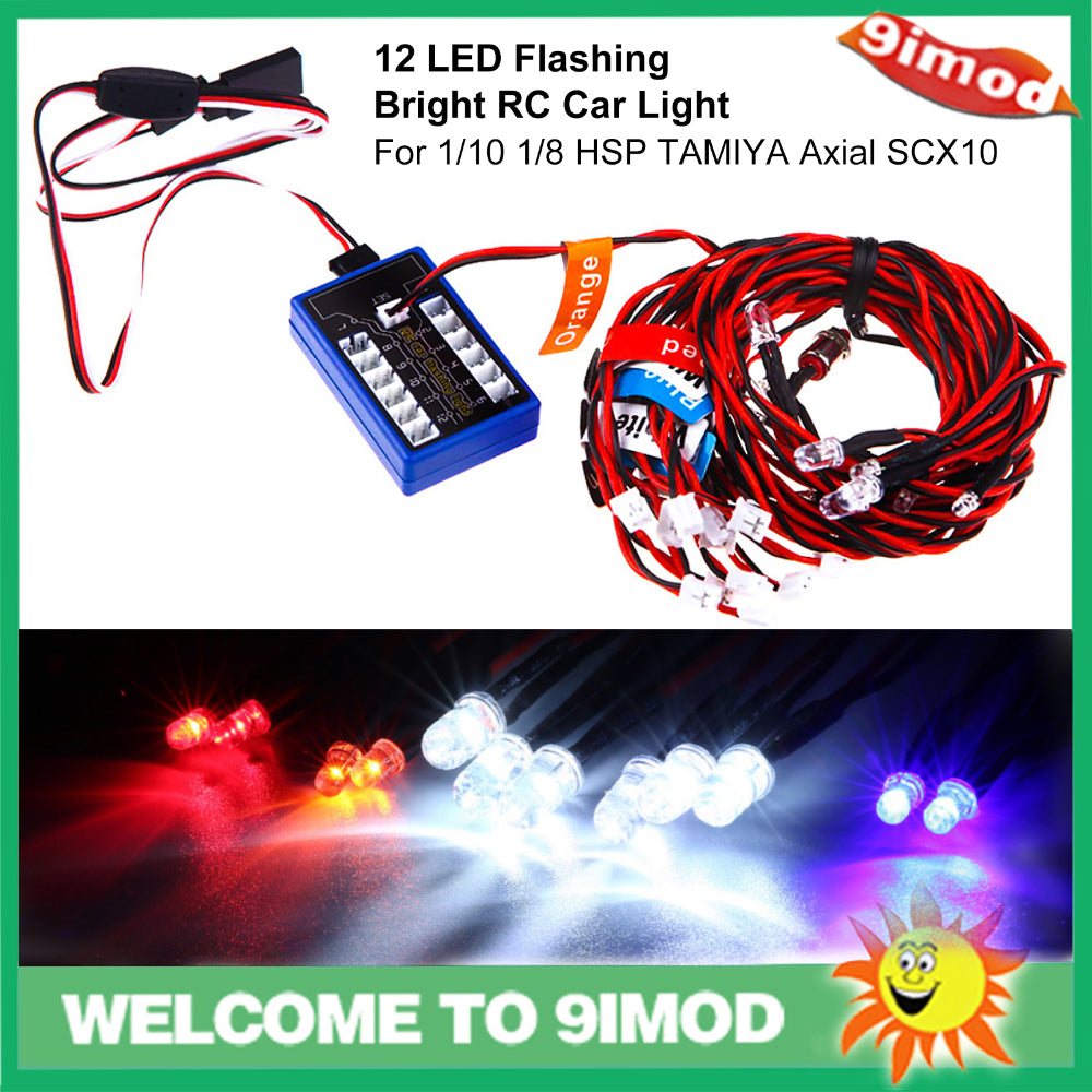 RC Car Light Scale LED 12LED 1:10 Kit