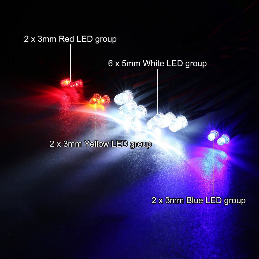 RC Car Light Scale LED 12LED 1:10 Kit