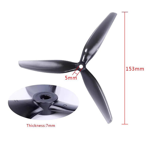 Prop 7/89/10/13/15 inch Blade FPV Drone Propeller