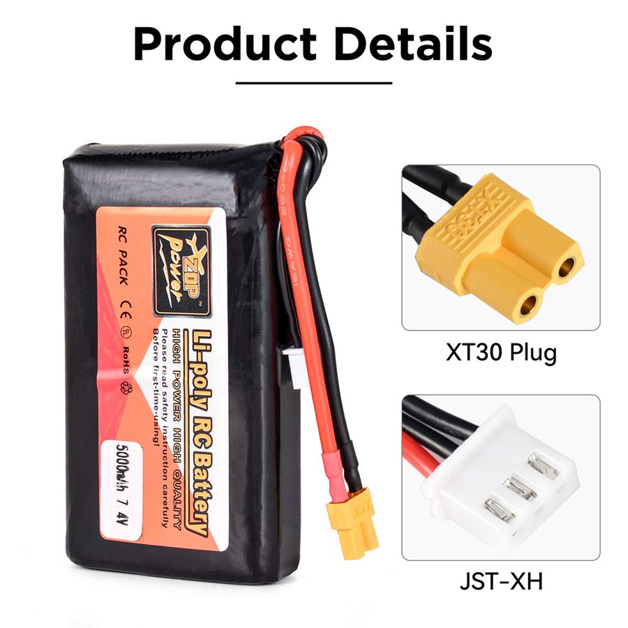 Transmitter Parts RadioMaster 5000mah 2S Battery