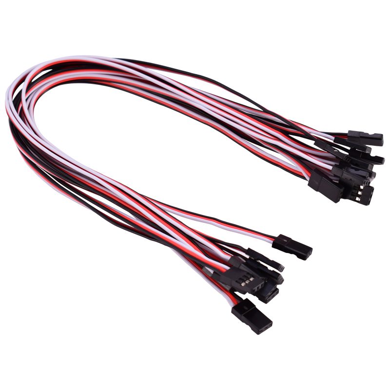 300mm RC Extension Cable /FUTABA JR Male/Male Servo Wire White/Red/Bla