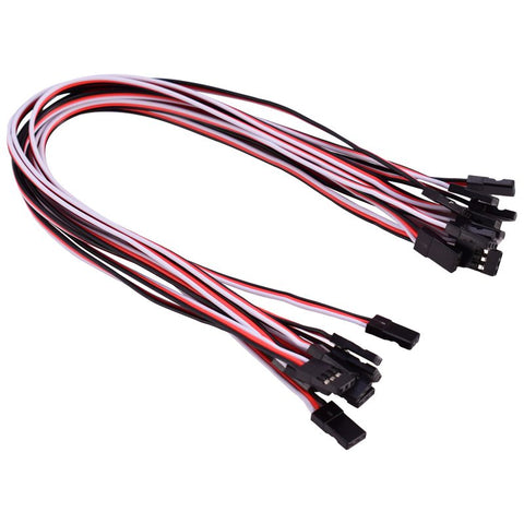 300mm RC Extension Cable /FUTABA JR Male/Male Servo Wire White/Red/Bla