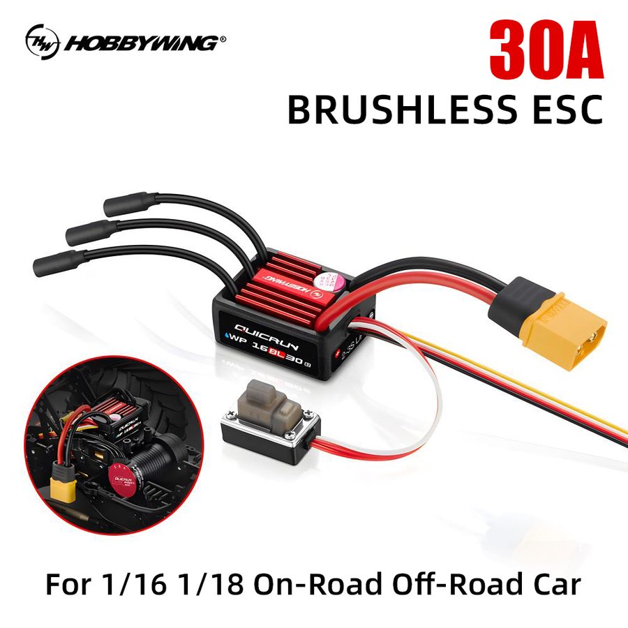 HOBBYWING QUICRUN WP-16BL30 G2 Sensorless Brushless ESC