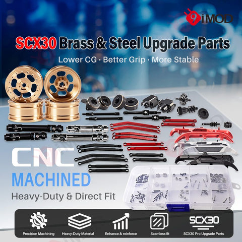 1/30 Scale Rock Crawler scx30 Upgrade Parts