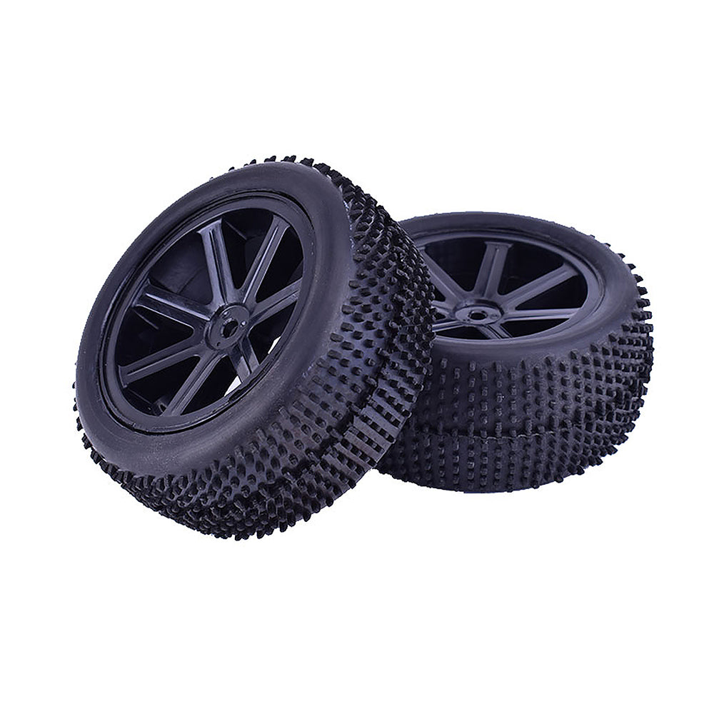 1/10 Off-Road RC Buggy Wheels & Tires (2 Pairs)