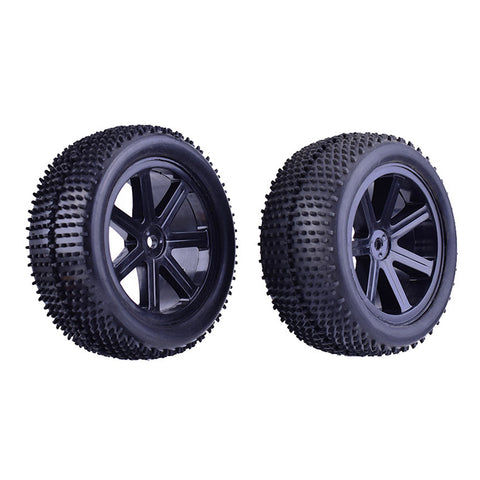 1/10 Off-Road RC Buggy Wheels & Tires (2 Pairs)