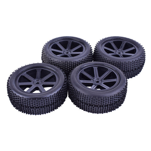 1/10 Off-Road RC Buggy Wheels & Tires (2 Pairs)