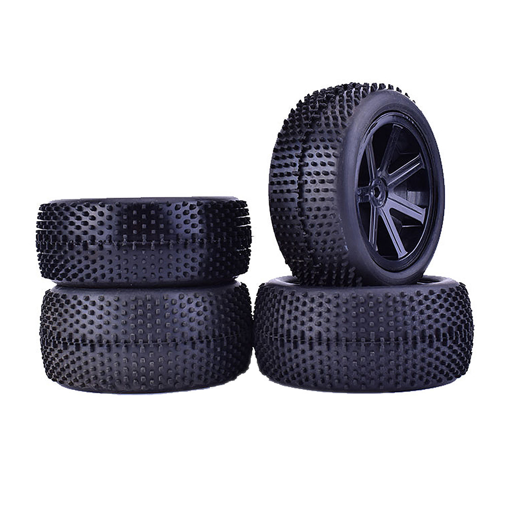 1/10 Off-Road RC Buggy Wheels & Tires (2 Pairs)