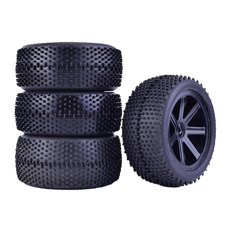 1/10 Off-Road RC Buggy Wheels & Tires (2 Pairs)