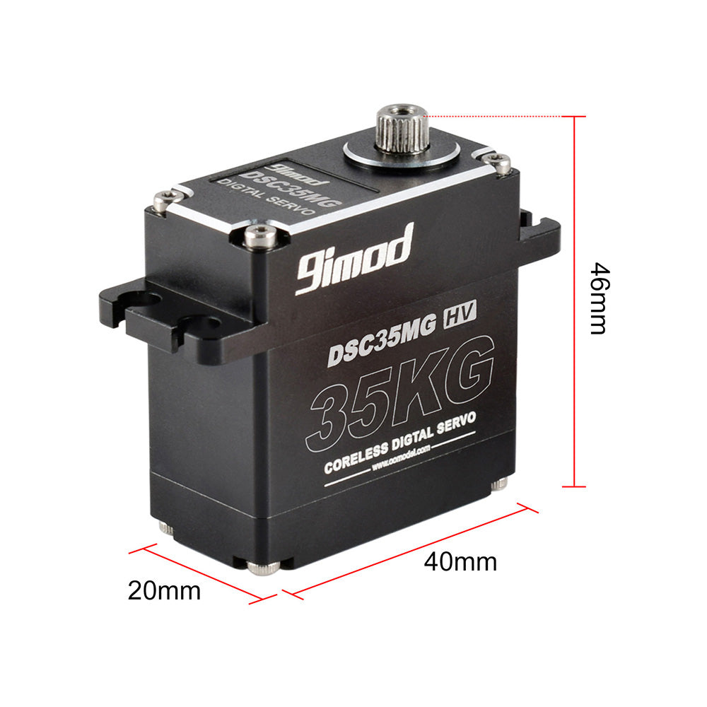 2-Pack 9IMOD DSC35MG Metal Gear HV Waterproof Digital Servo - 35KG