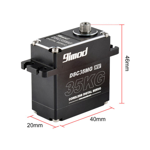 2-Pack 9IMOD DSC35MG Metal Gear HV Waterproof Digital Servo - 35KG