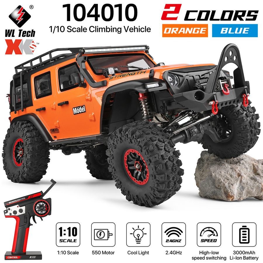 Car Wltoys 104010 1/10 Brushed 4WD Rock Crawler
