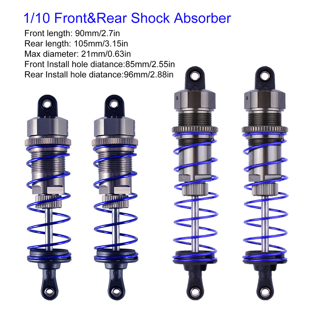 ZD Racing 1/10 Metal Shock Absorbers for Truck & Buggy (4 PCS)