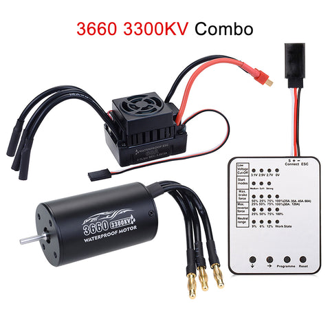 9imod 3660 Waterproof 4-Pole Sensorless Brushless Motor 3300KV 3.175mm