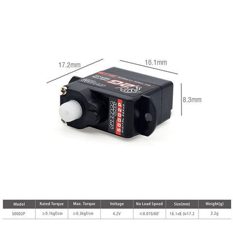 Digital Servo - Surpass Hobby S0004M 4.3g Metal gear digital ...