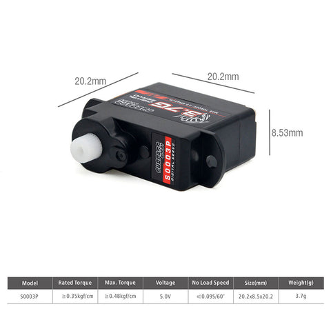 Digital Servo - Surpass Hobby S0004M 4.3g Metal gear digital ...
