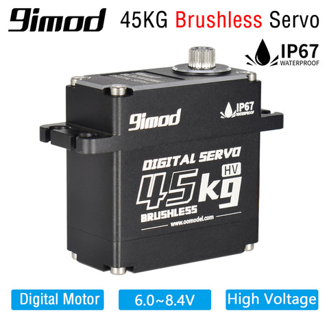 9IMOD HV45MG Metal Gear Brushless HV Waterproof Servo - 45KG