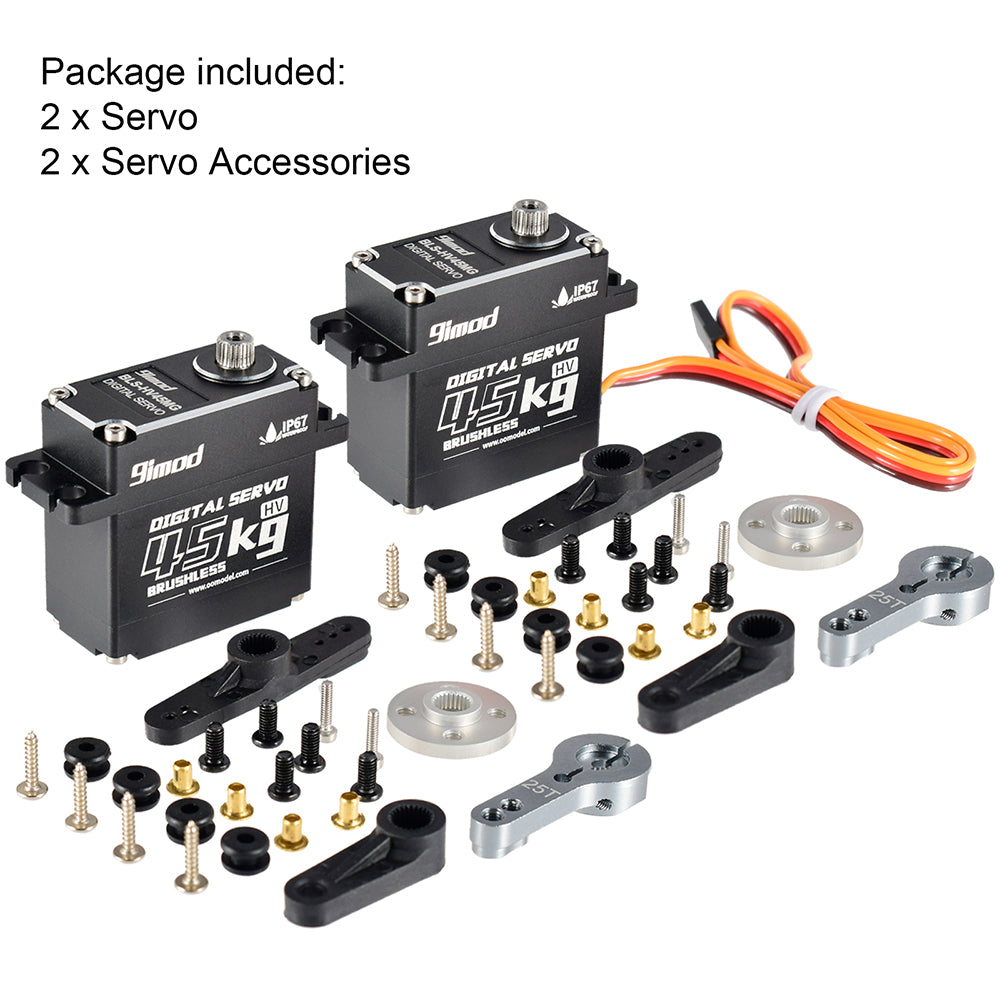 9IMOD DS35MG 35KG Waterproof Brushless Digital Servo 180°/270°