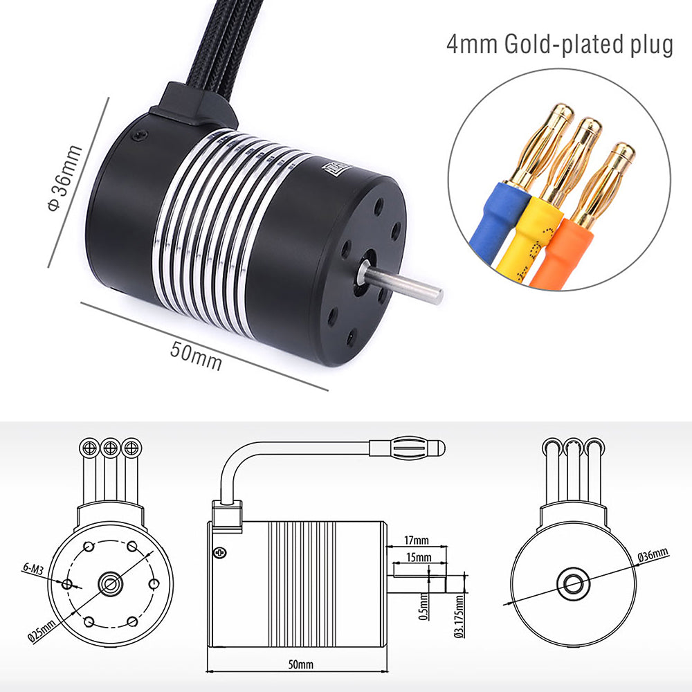 SURPASS HOBBY 25A Waterproof Brushless ESC with T Plug