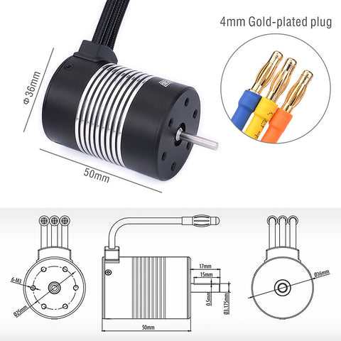 SURPASS HOBBY 25A Waterproof Brushless ESC with T Plug