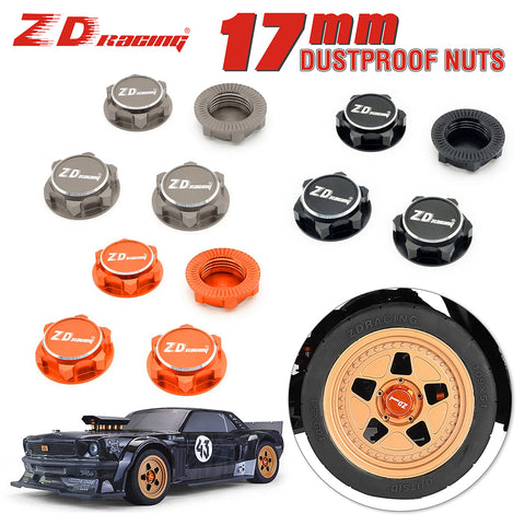 ZD Racing 150/155/170mm Wheels & Tires 17mm Hex for 1/8 Monster Truck