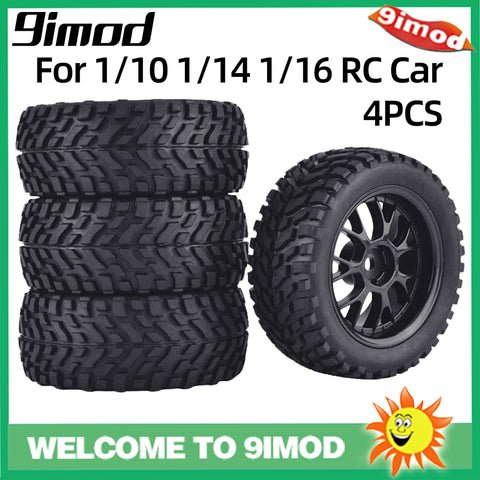 1/10 RC On-Road Buggy Tires with Foam Inserts (Flag Pattern)
