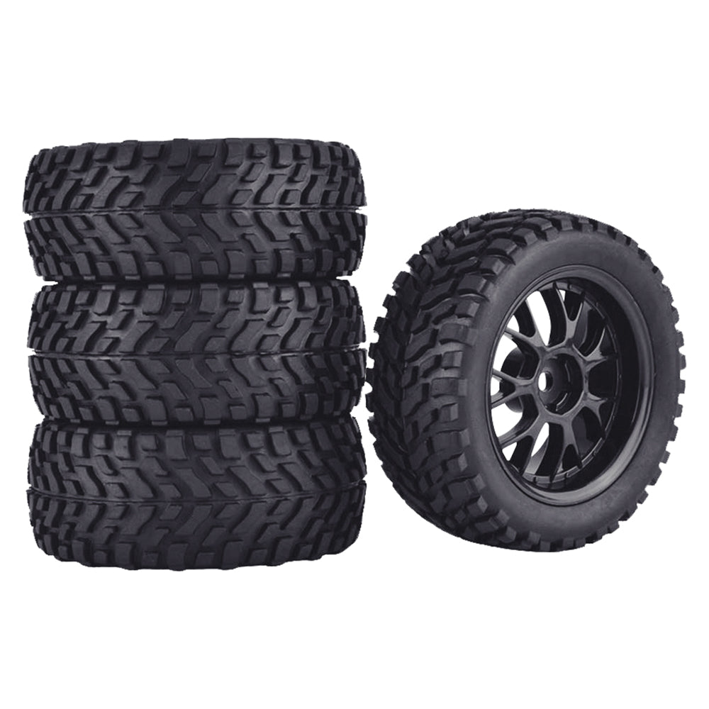 1/10 RC On-Road Buggy Tires with Foam Inserts (Flag Pattern)