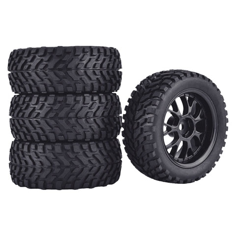 1/10 RC On-Road Buggy Tires with Foam Inserts (Flag Pattern)
