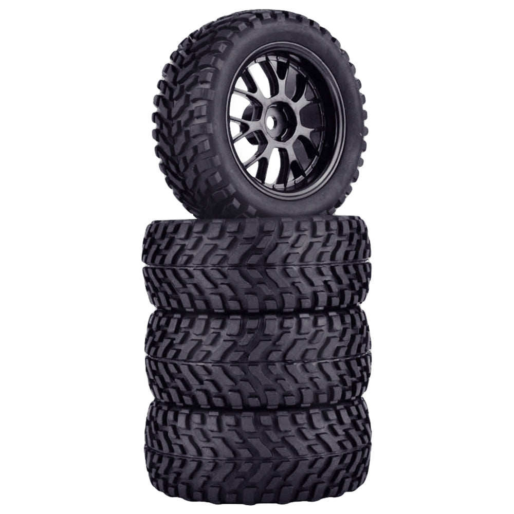 1/10 RC On-Road Buggy Tires with Foam Inserts (Flag Pattern)