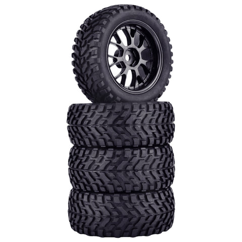 1/10 RC On-Road Buggy Tires with Foam Inserts (Flag Pattern)
