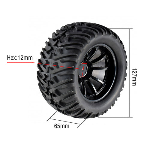 AUSTAR 12mm Hub Wheels Set Foam Inserts