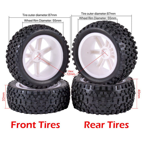 RC Racing 1/10 Off-Road Buggy Wheels Y10421W Y10421B
