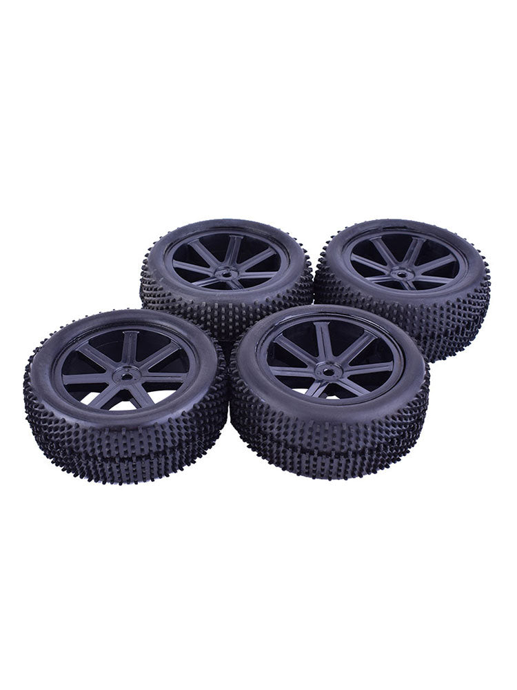 1/10 Off-Road RC Buggy Wheels & Tires (2 Pairs)