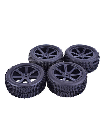 1/10 Off-Road RC Buggy Wheels & Tires (2 Pairs)
