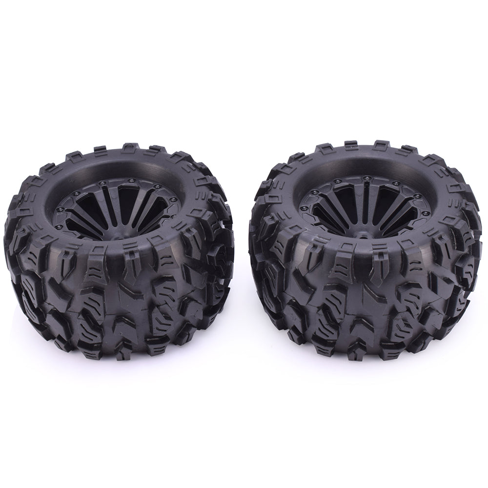 ZD Racing 1/10 Monster Truck Wheels & Tires with 12mm Hex (2 Pairs)