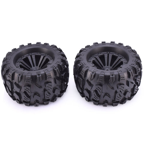 ZD Racing 1/10 Monster Truck Wheels & Tires with 12mm Hex (2 Pairs)