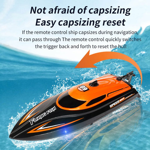 9IMOD RC Boat HJ812 Speedboat 2.4G 25KM/H High Speed Racing Boat