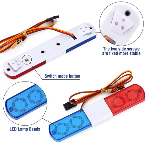 AUSTAR Car Accessories LED Police Flash