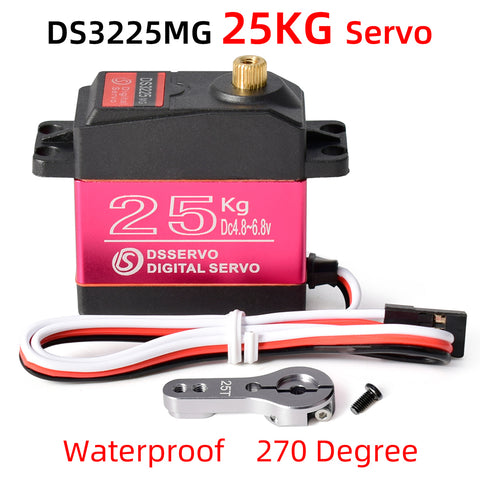 RCCrafter RC2134 Waterproof Metal Gear Digital Servo DS3225 25KG / DS3218 20KG for 1/8 RC Car