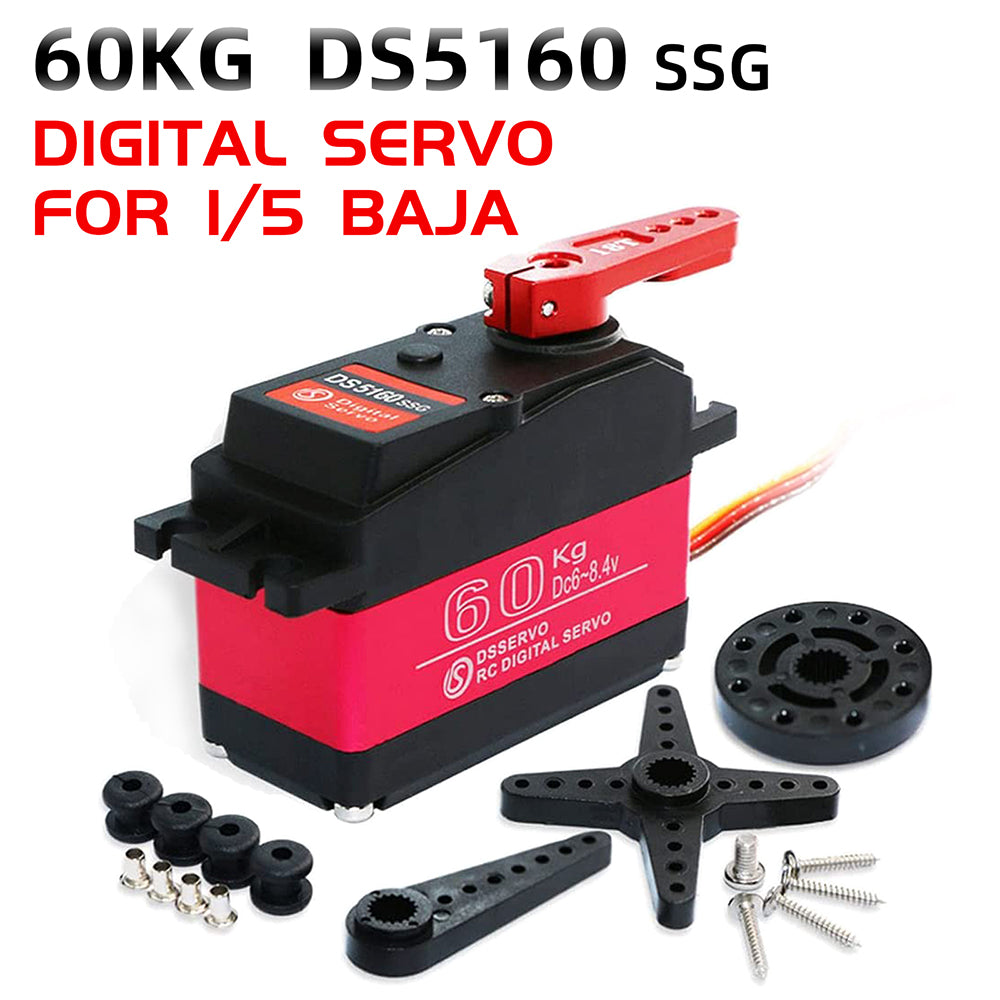 DS5160 60KG HV High Torque Digital Servo 180°/270° for 1/5 RC Crawler