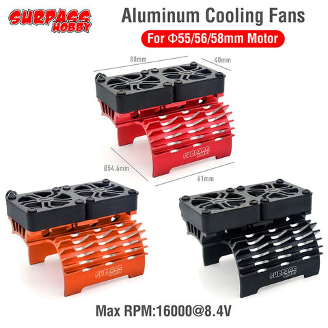 A1 Surpass Hobby 28/29/36mm Brushless Motor 380/390/540/550 Cooling Fan