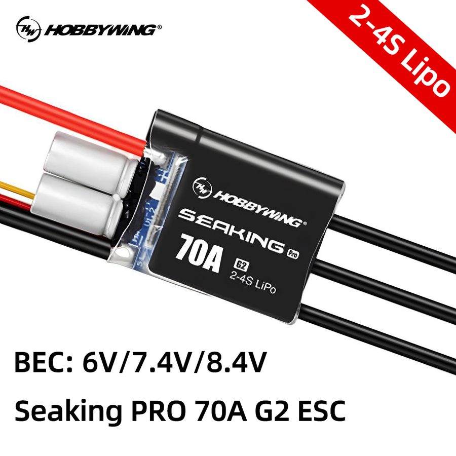 HOBBYWING SeaKing Pro 70A G2 Boat Brushless ESC