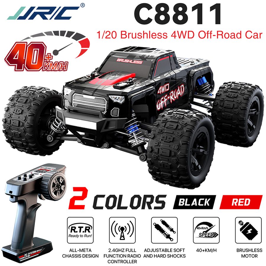 JJRC 4WD RC Car 2.4GHZ 40Km/h High Speed 1806 brushless Motor 35A 2S