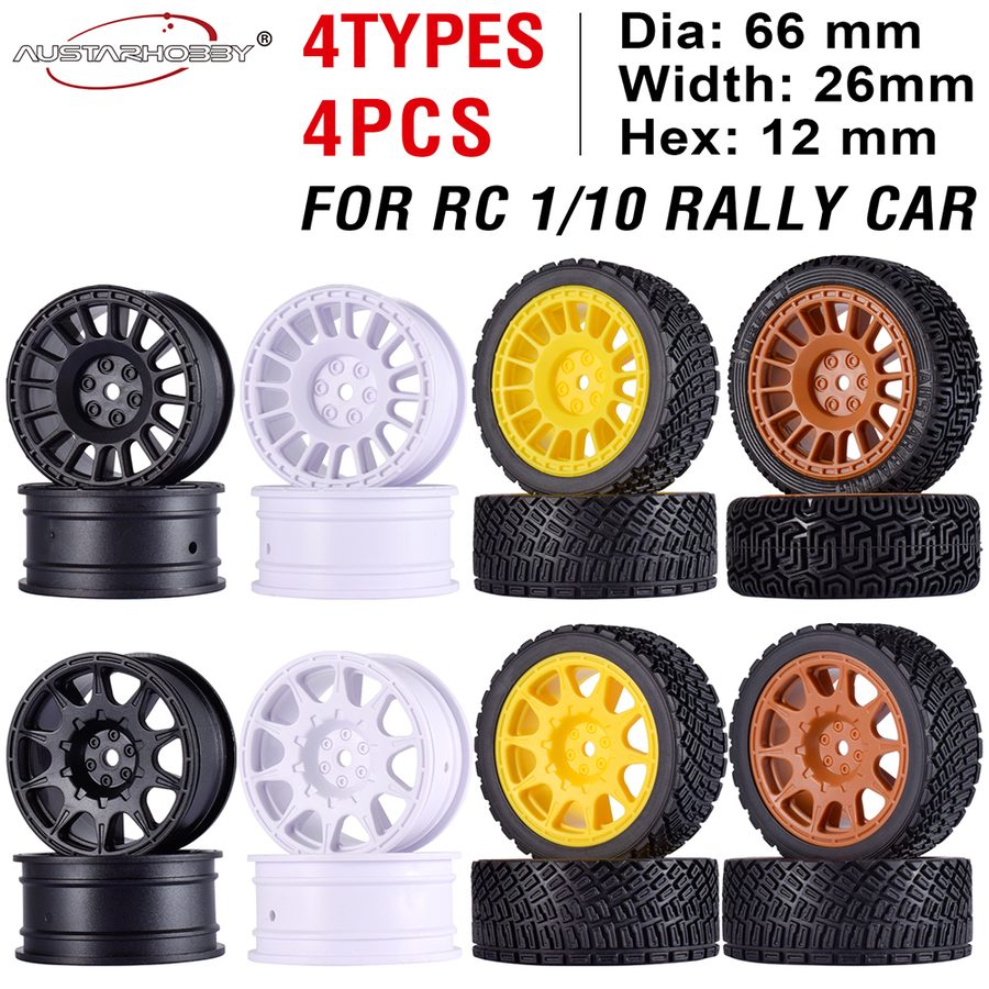 AUSTARHOBBY 1/10 Rally Car Tires