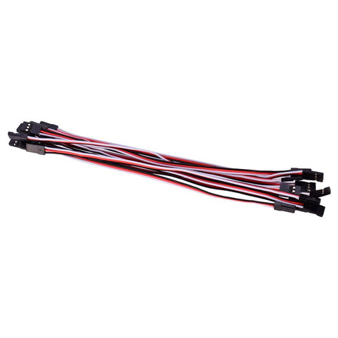 200mm RC Wire 30 futaba 3 JR Male/Male White/Red/Black 10