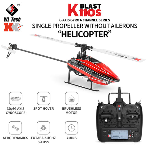 Wltoys XK K110S 6CH 3D 6G System Remote Control Toy Brushless Motor