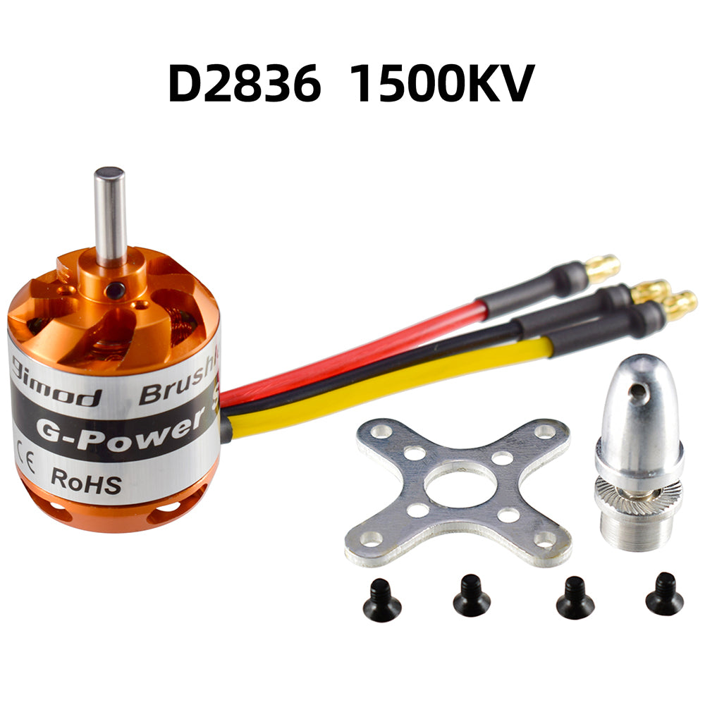 9IMOD D2836 Brushless Motor 1500KV/1120KV/880KV/750KV 2-4S for RC Plane