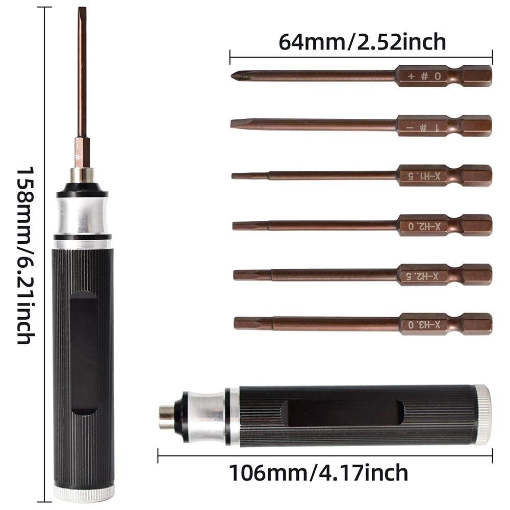 RC Hex Allen Screwdriver Set - 0.9~3.0mm Aluminum Driver